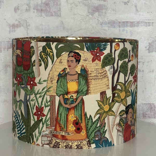 Frida’s Garden Tea Mirror Gold Lampshade
