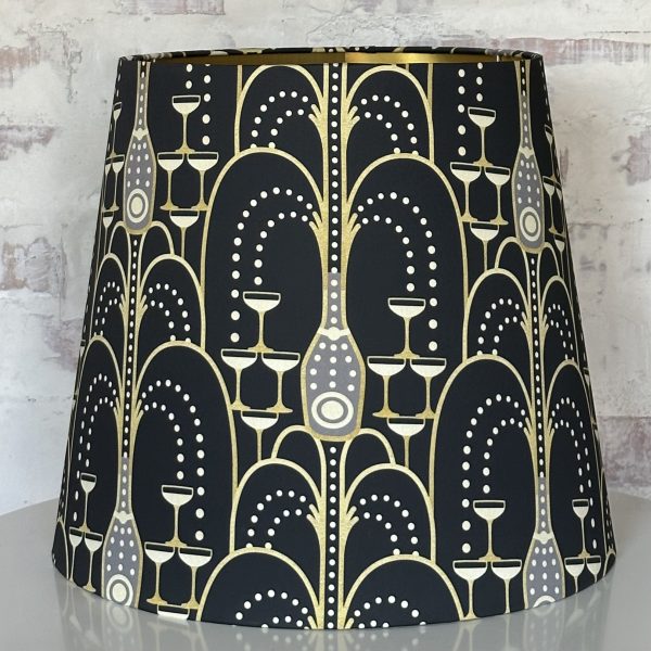 Champagne Fountain Lined Brushed Gold Lampshade