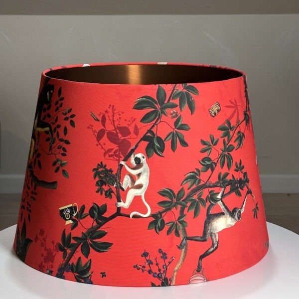 Monkey World Red Copper Lampshade
