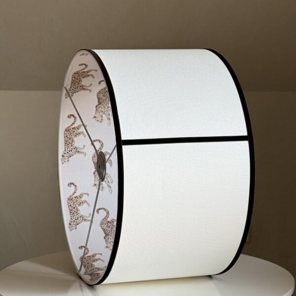 Elegant Double-Sided Leopard Parade Lampshade
