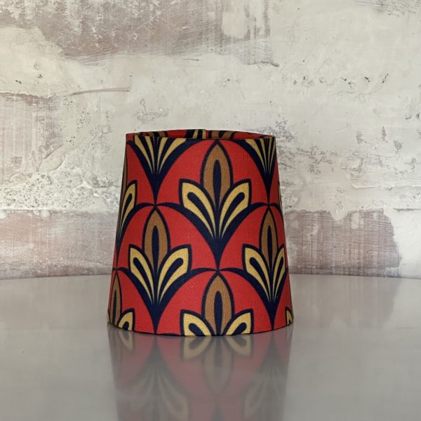 Art Deco Geo Flowers Candle Clip Lampshade