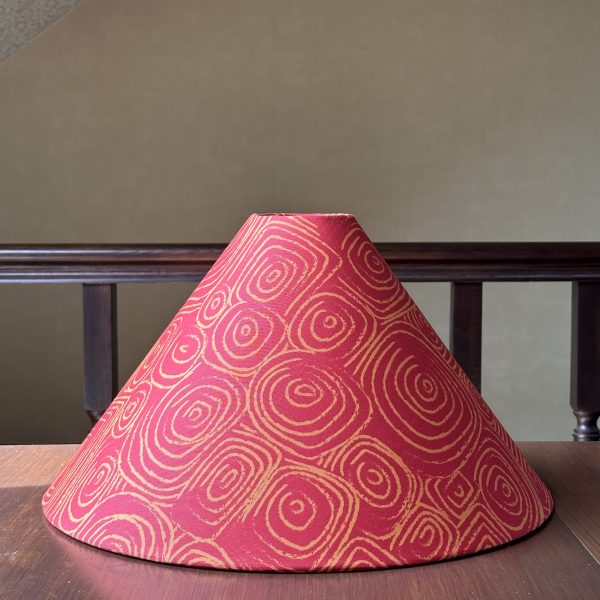Modern Coolie Lampshade Lined Brushed Gold