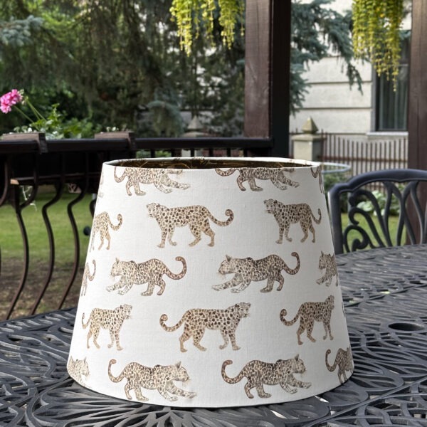 Leopard Parade Mirror Gold Empire Lampshade