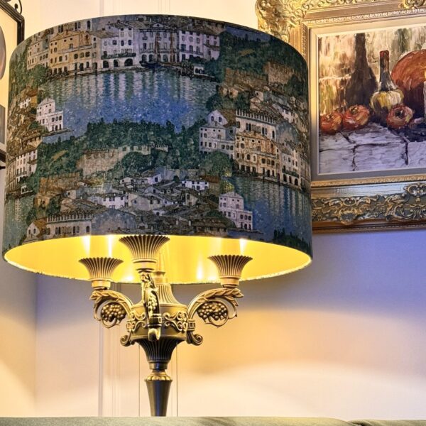 Klimt Garda Lake Brushed Gold Lampshade