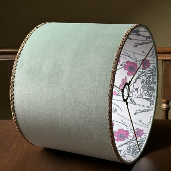 Mint Velvet & Wildflower Double-Sided Lampshade
