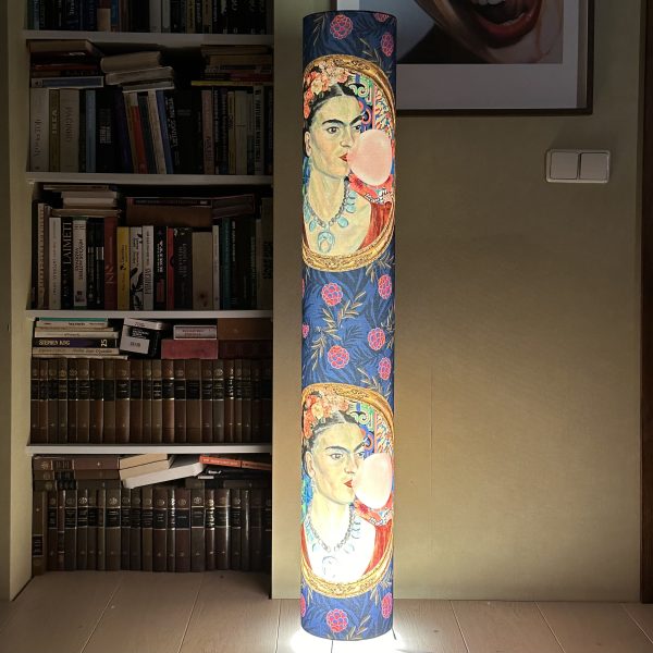 Frida Kahlo Colorful Pop Art 1.35m (53 in) Tall Floor Lamp