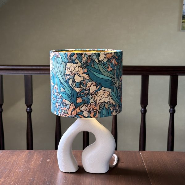 Barbas Table Lamp with Van Gogh Iris Shade