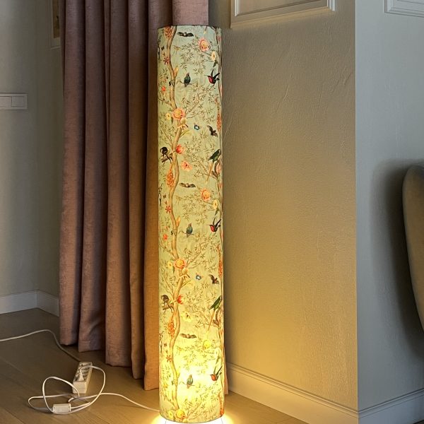 1.20m Victorian Tropical Chinoiserie Bird Floor Lamp