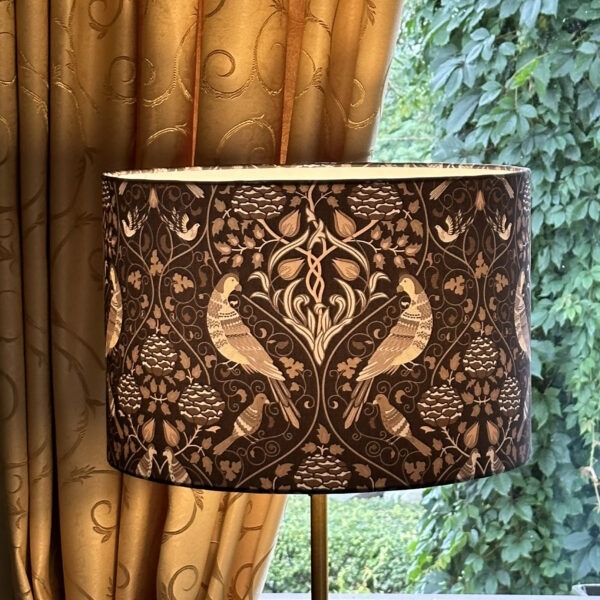 William Morris Seasons Lampshade White Lined