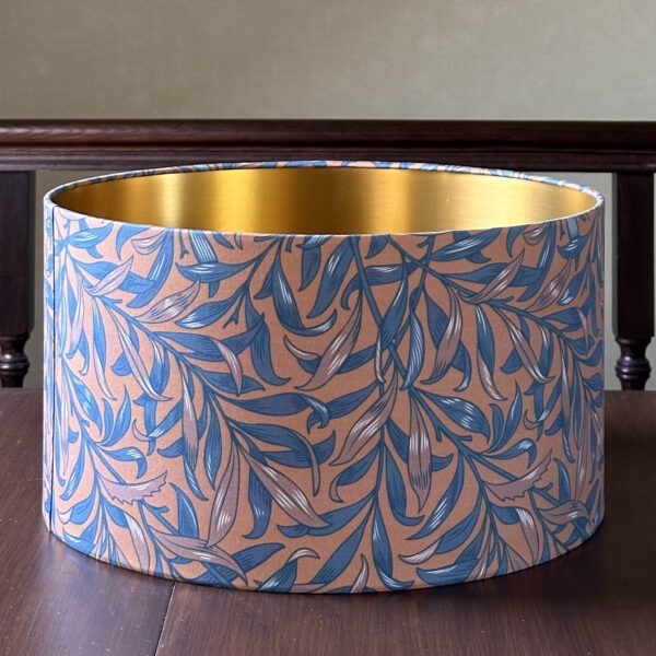 Golden Willow Glow Mustard & Blue Grey Lampshade