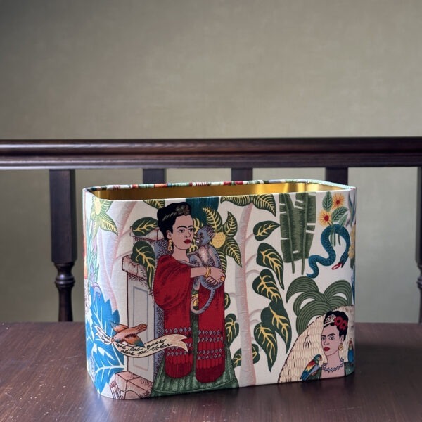 Frida’s Garden Tea Rounded Rectangle Lampshade