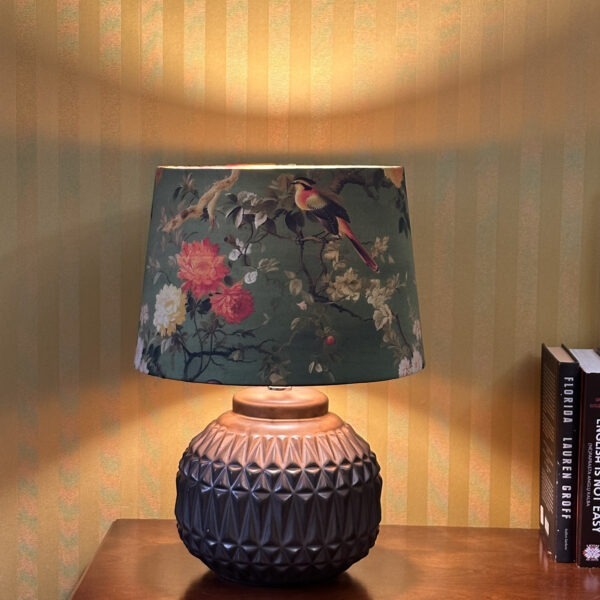 Victorian Bird & Bronze Table Lamp
