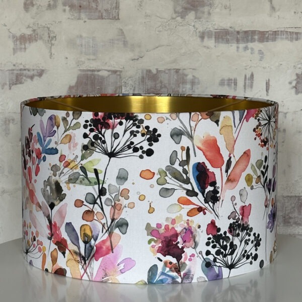Wild Grasses in Golden Glow Lampshade