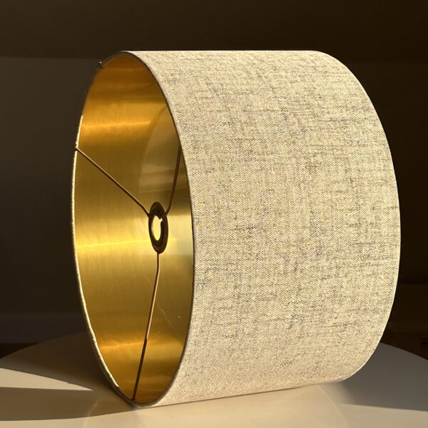 Golden Twilight Elegant Gold Lined Lampshade