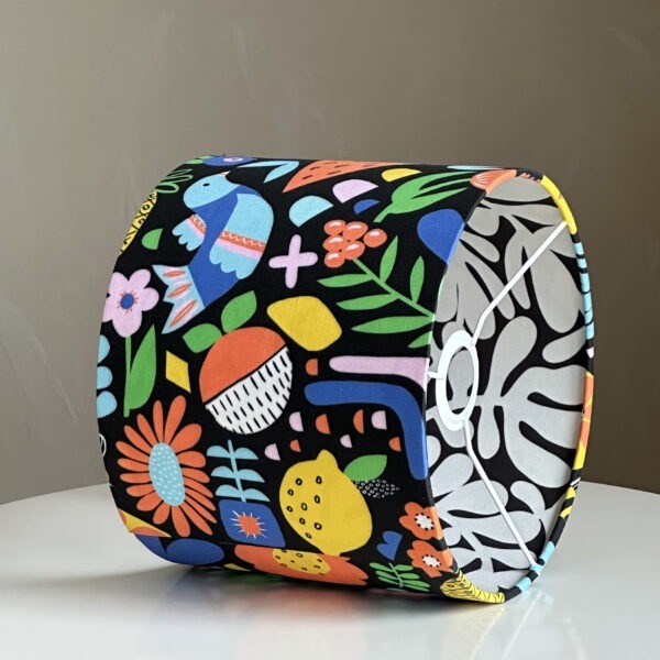 Matisse-Inspired Colorful Cutout Art Lampshade
