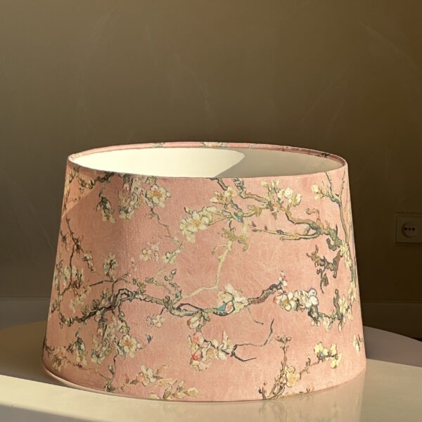 Van Gogh Almond Blossom Dusky Pink Tapered Lampshade