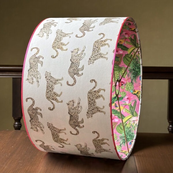 Leopard Parade Walk & Tropical Birds Lampshade