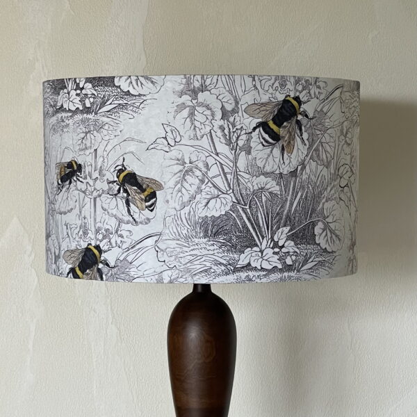 Nature Inspired Bee Lampshade Mirror Silver