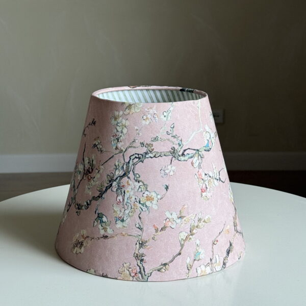 Dust Pink Almond Blossom Double Sided Lampshade