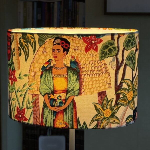 Frida Kahlo Inspired Oval Tropical Lampshade
