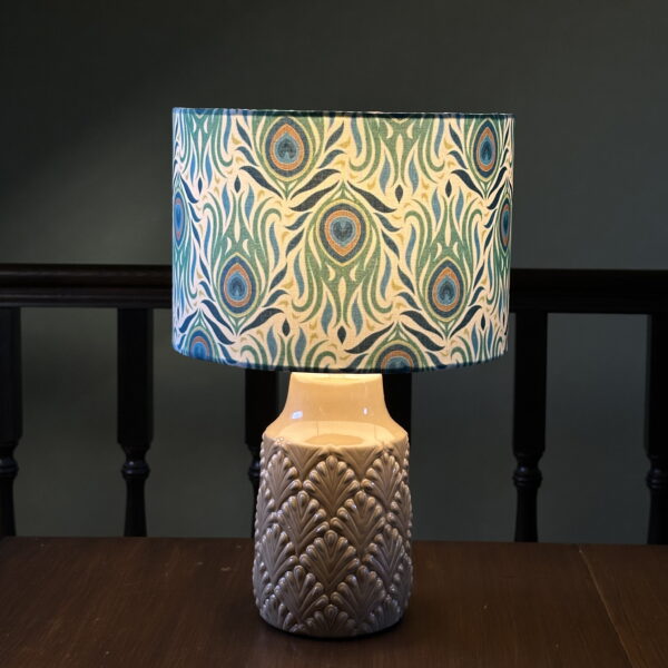 Art Deco Peacock Table Lamp Balao