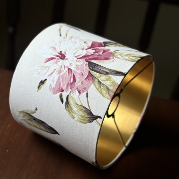 Peony Love Brushed Gold Lampshade