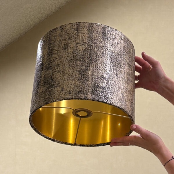 Clarke & Clarke Metalli Oro Ebony Gold Lampshade