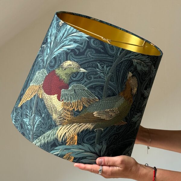 Mystical Bird Empire Lampshade Brushed Gold