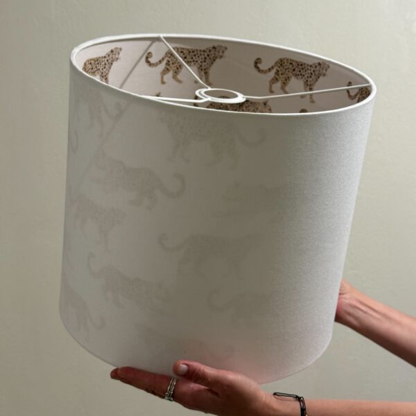 Leopard Parade Double-Sided Designer Lampshade