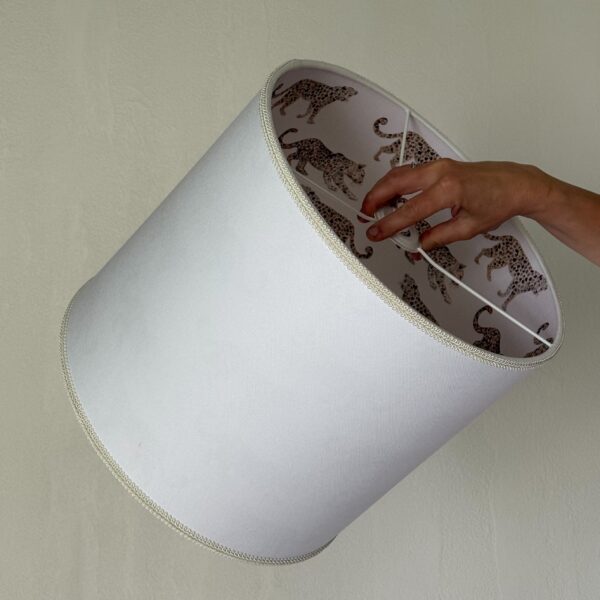 Leopard Parade Double-Sided Trimmed Lampshade