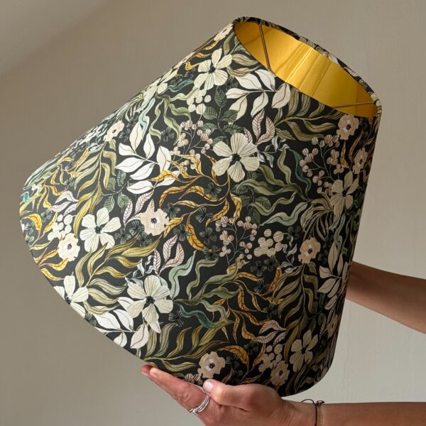 Wild Botanical Gold-Lined Empire Lampshade