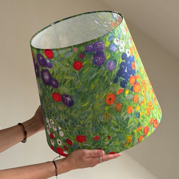 Gustav Klimt Flower Garden Empire Lampshade
