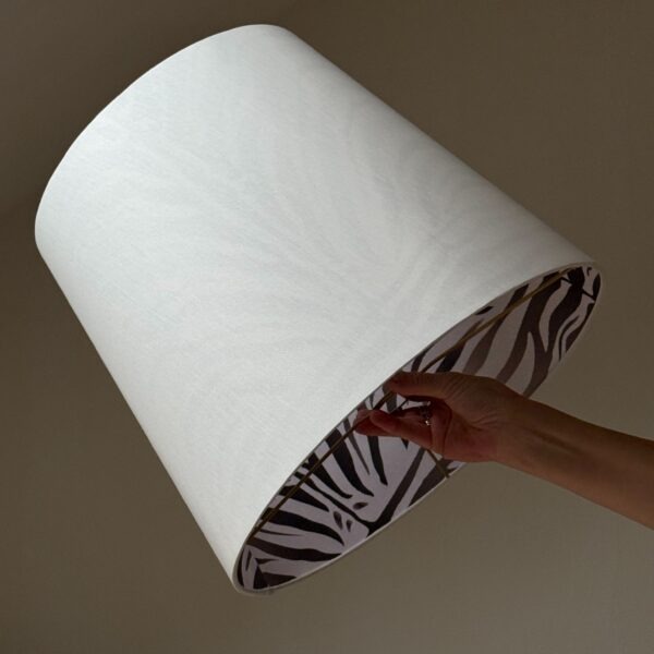 Soft Zebra Double-Sided Designer Lampshade